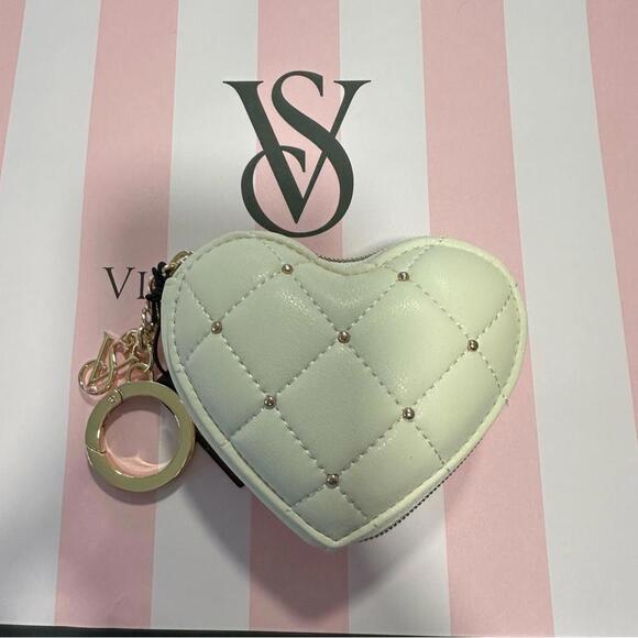Victoria’s Secert Heart Pouch Keychain - Picture 1 of 2